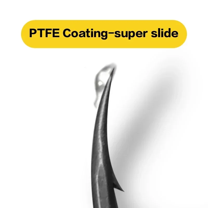 곡선 긴 생크 부리 포인트 PTFE 코팅 잉어 낚시 후 - Fishing Hook Assortment 리뷰 및 가격