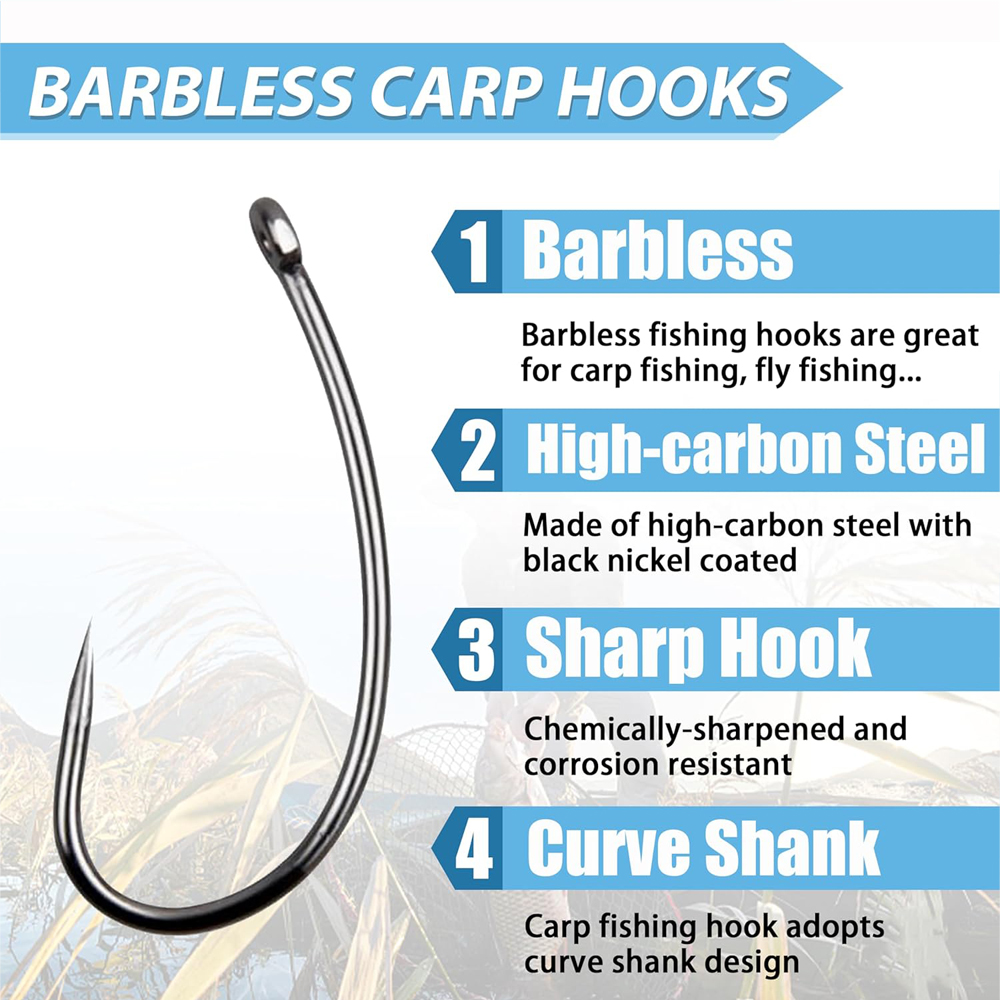 바블리스 낚시 후크 키트, 곡선 생크 플라이 타이 후크 - Fishing Hook Assortment 리뷰 및 가격