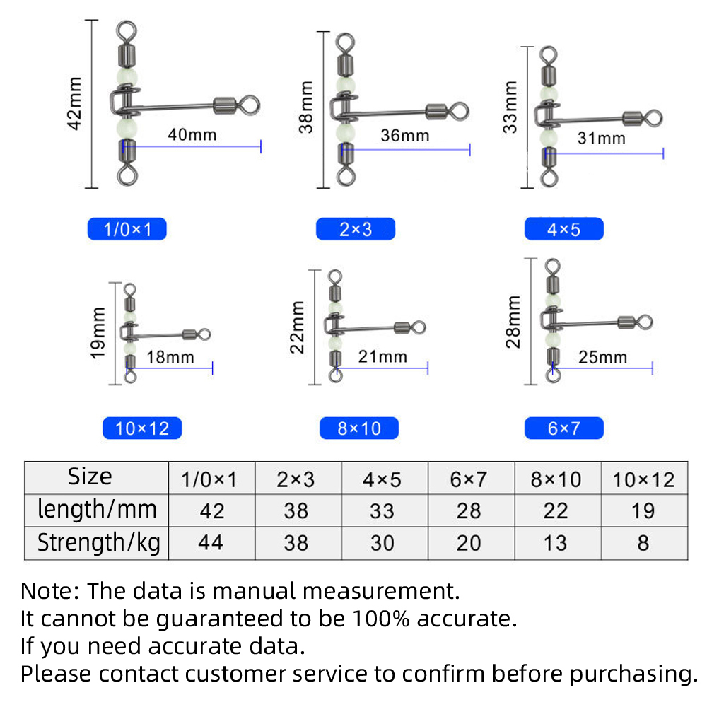 DNDYUJU 10pcs 3way 빛나는 T 자형 크로 - Fishing Hook Assortment 리뷰 및 가격