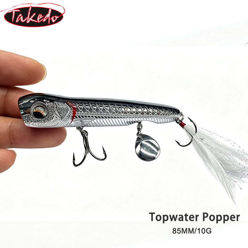 타케도 10G 탑워터 포퍼 낚시 루어 하드베이트 베어링 - Fishing Hook Treble 리뷰 및 가격