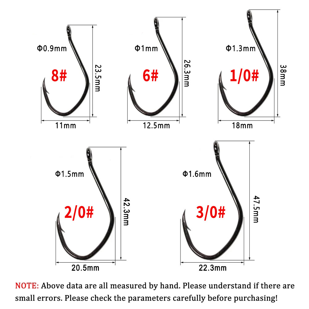 Wifreo 20pcs V 모양 메기 후크 오프셋 가시 - Fishing Hook Assortment 리뷰 및 가격